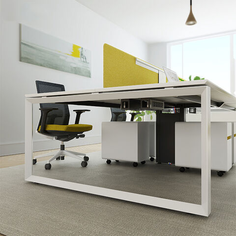 Bürotisch Schreibtisch Büromöbel für 4 Personen Workstation Moderne Stahltische Arbeitsplätze Büro Schreibtische