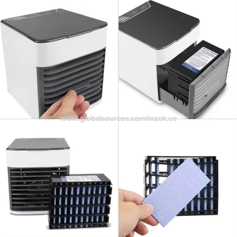 Venta al por mayor aire acondicionado portátil mini refrigerador de aire portátil pequeño aire acondicionado ventilador USB hogar dormitorio Oficina enfriadores de aire