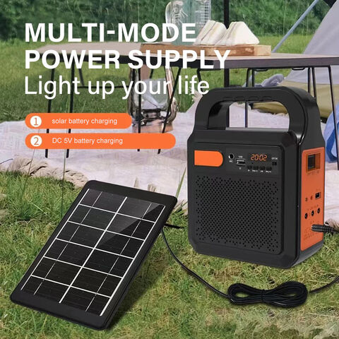 Tragbarer Solar Bluetooth Lautsprecher mit LED Campinglampe 6000mAh Wiederaufladbarer Multifunktionaler Outdoor Bluetooth Lautsprecher