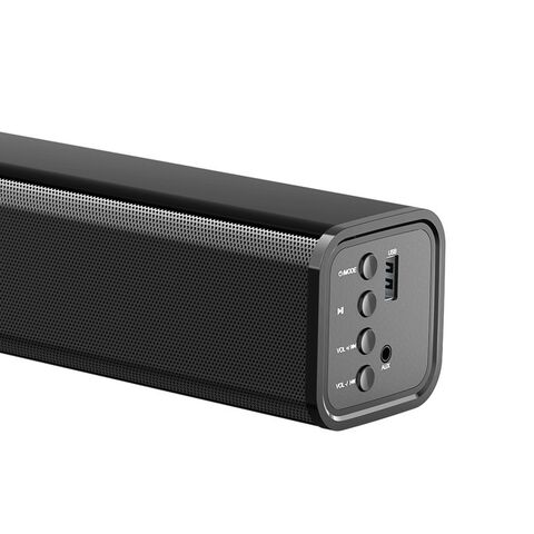 Barra de Som Compacta 2.0CH, Barra de Som Pequena RMS 30W com Bluetooth para TV e PC, Alto-falante de Áudio Doméstico