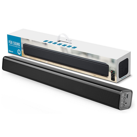 Barra de Som Compacta 2.0CH, Barra de Som Pequena RMS 30W com Bluetooth para TV e PC, Alto-falante de Áudio Doméstico