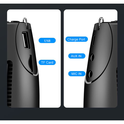 OEM Multi-Functional Portable Voice Amplifier for Teachers, Bluetooth Megaphone Speaker Portable PA System with Microphone Headset