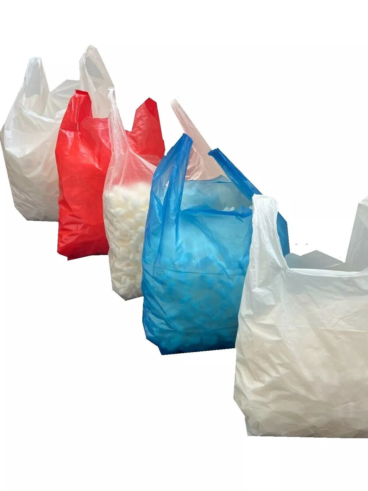 YYaaloa Pink Strawberry Plastic Bags 50 Count, Pink Grocery, Restaurants, Convenience Store With Handles Shopping Bags In Bulk (Pink Strawberry Print - View #10