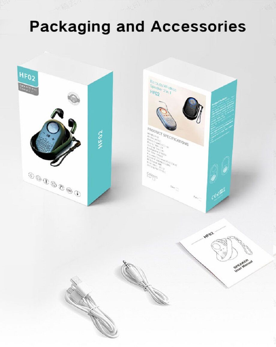 2024 New Manufacturer Oem 2-in-1 Bluetooth Speaker With Tws Earphones ...