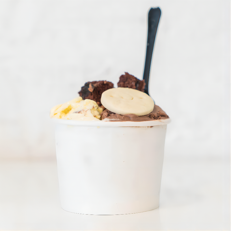Custom Logo Printed Ice Cream Cup Frozen Yogurt Gelato Bowls 4oz-22oz ...