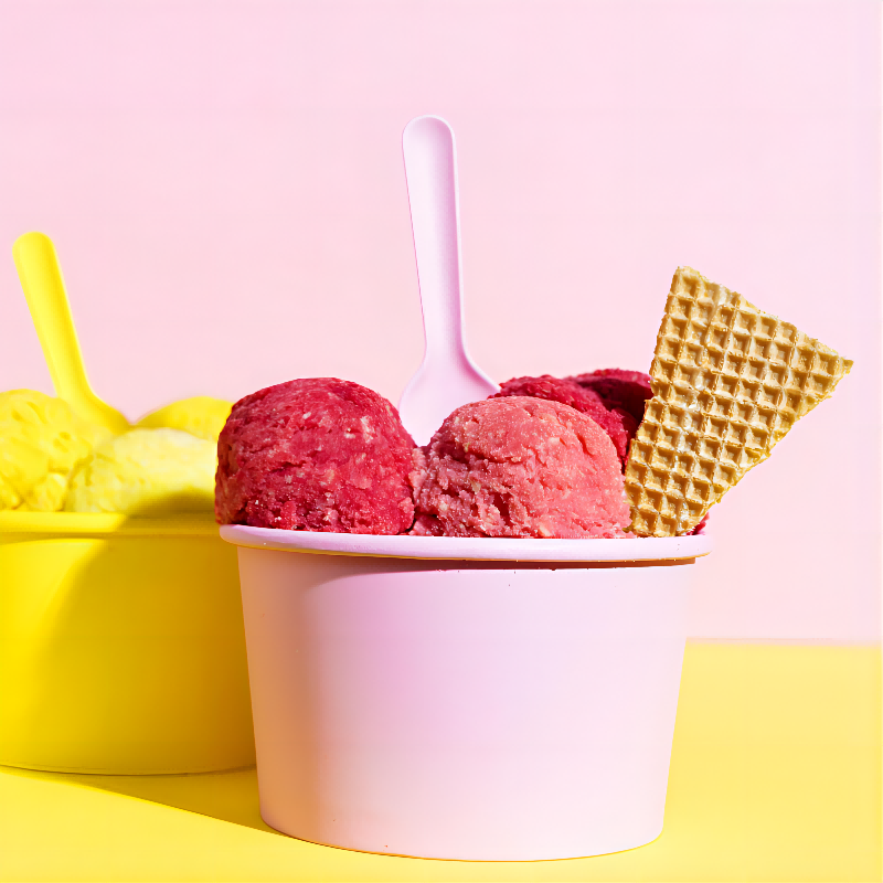 Custom Logo Printed Ice Cream Cup Frozen Yogurt Gelato Bowls 4oz-22oz ...