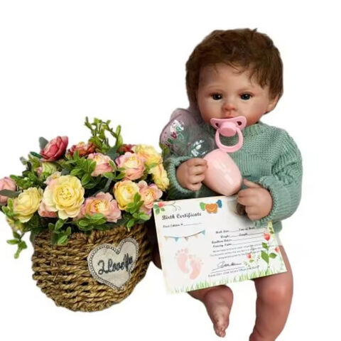 Muñeca Bebé de Silicona Suave Reborn Impermeable al por Mayor, Regalo de Cumpleaños para Niños