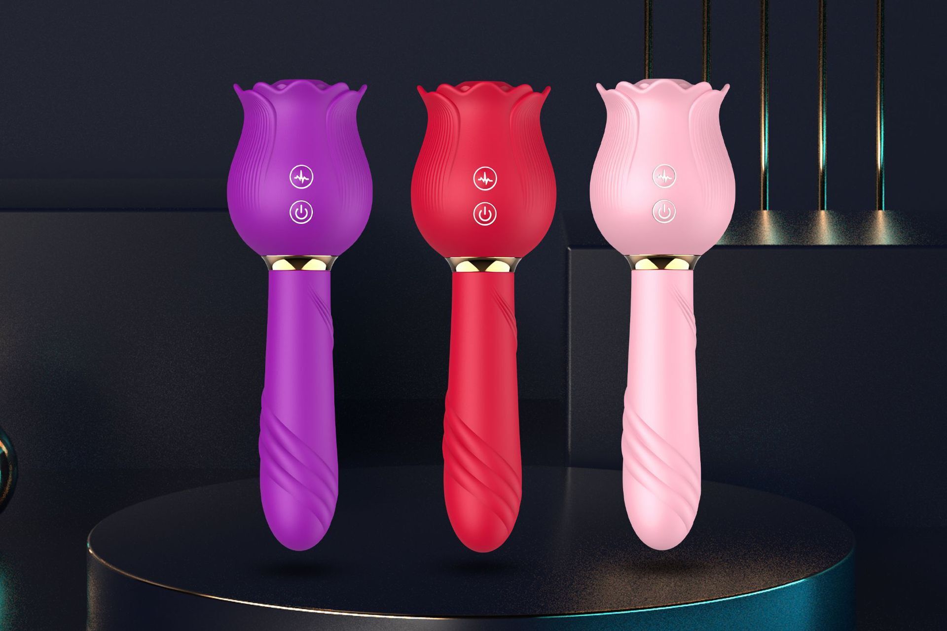 Rose Vibrator Series Sex Toys Female Vulva Vibrator Sucking Vibrator