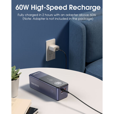 Powerbank 20000mAh 22.5W - Charge Rapide PD3.0 QC4.0, Entrée/sortie USB-C, écran LCD, Portable