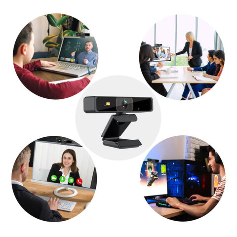 Webcam 4K Ultra HD avec Micro Stéréo 8MP USB Caméra Web pour Ordinateur avec Télécommande pour Réunion Studio
