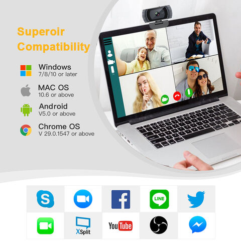 Cámara Web USB 1080P CMOS OEM ODM - Enfoque Manual para PC