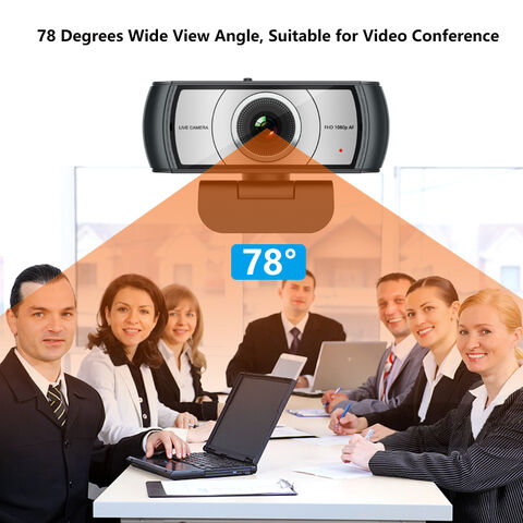 Webcam PC HD 1080P XZcolorful Zoom Youtube 78° avec Mise au Point Automatique pour Ordinateur Portable