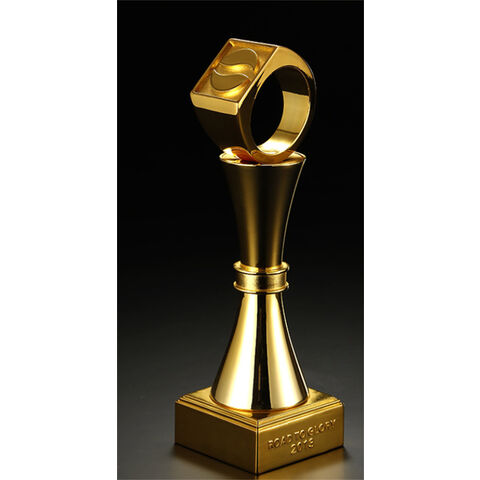 Troféu de Competição Metálico Comemorativo Personalizado em Promoção