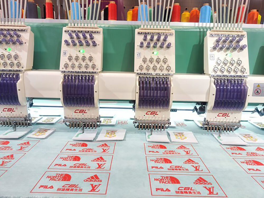 New Emb Machine Cbl 24 Heads 6 Needles Flat Embroidery Machine High Speed Computerized ...