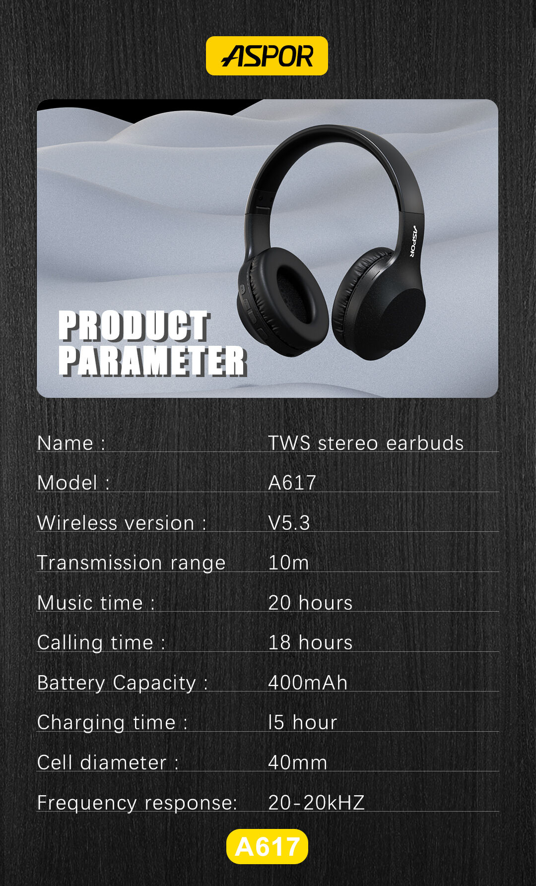 Aspor A617 Newest Wireless Headphone Stereo Sport Cheapest Wireless Earphone  Bt 5.1 Anc Headphone - Buy China Wholesale Anc Headphone, Wireless Headset  $11.9 | Globalsources.com