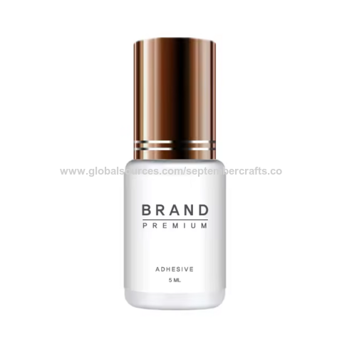 Colle à cils végane marque privée, tenue 6-8 semaines, séchage rapide en 0,5 seconde, colle à cils coréenne, colle pour extensions de cils