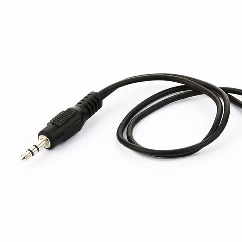 Günstige 4,0 mm Elektroden-Druckknöpfe auf 3,5 mm Stereo-Stecker Kabel 2-adriges EKG-Medizinkabel