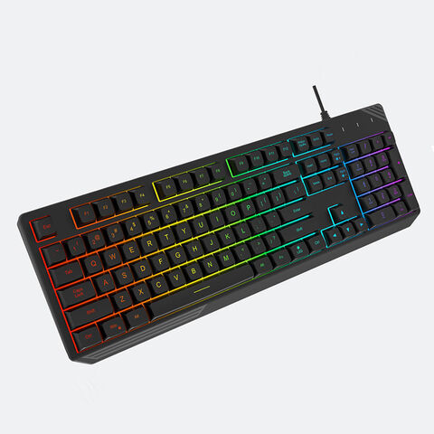 Clavier Gamer Anti-Ghosting OEM 104 Touches USB Filaire Rétroéclairé LED pour Jeux
