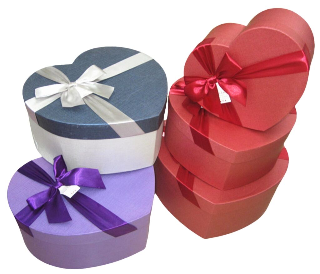 Custom Logo Heart Shape Lid And Base Box Recyclable Chocolate Candy ...