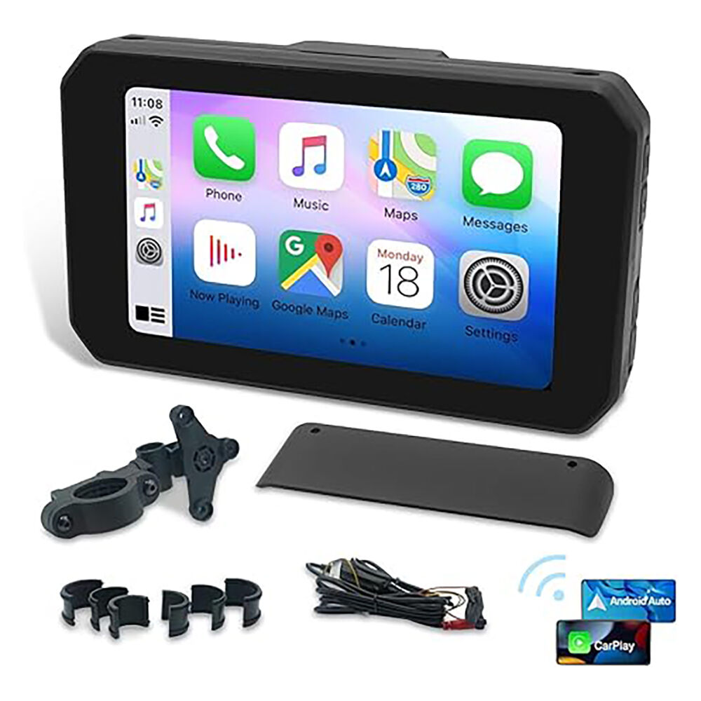 Ipx7 Waterproof 5 Inch Motorcycle Carplay Dvr Gps Navigation