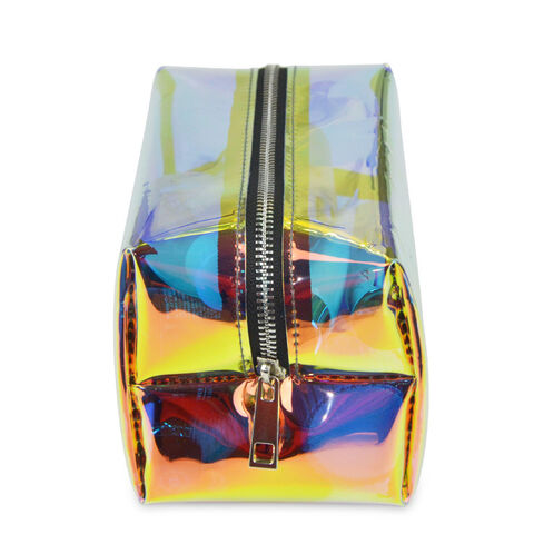 Direkt ab Werk: Wasserdichte, transparente PVC-Kosmetiktaschen, schillernde, farbenfrohe Beauty-Cases, tragbar für Outdoor-Reisen