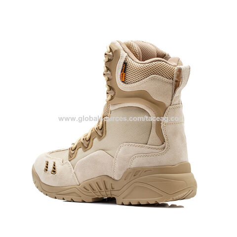 Vente en gros de bottes de randonnée et d'escalade tactiques, chaussures de sport d'extérieur imperméables, bottes de travail, bottes de combat montantes