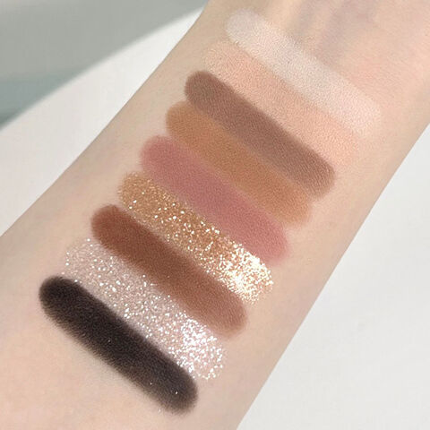 Palette de Maquillage Multifonctionnelle pour Femme, Style Tendance, 9 Couleurs, Ombre à Paupières Naturelle, Illuminateur Tridimensionnel, Poudre de Blush