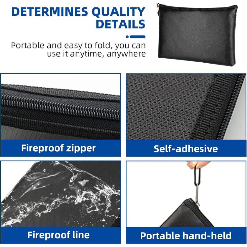 Fireproof Document Bags Fireproof Money Bag Waterproof Fireproof Safe ...
