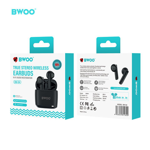 BWOO 2024 Nouveaux Écouteurs TWS True Wireless Stéréo BT 5.3 Personnalisés Étanche Hifi