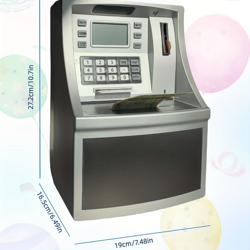 Promotional Large Atm Piggy Bank Coin Reader Balance Calculator Storage ...