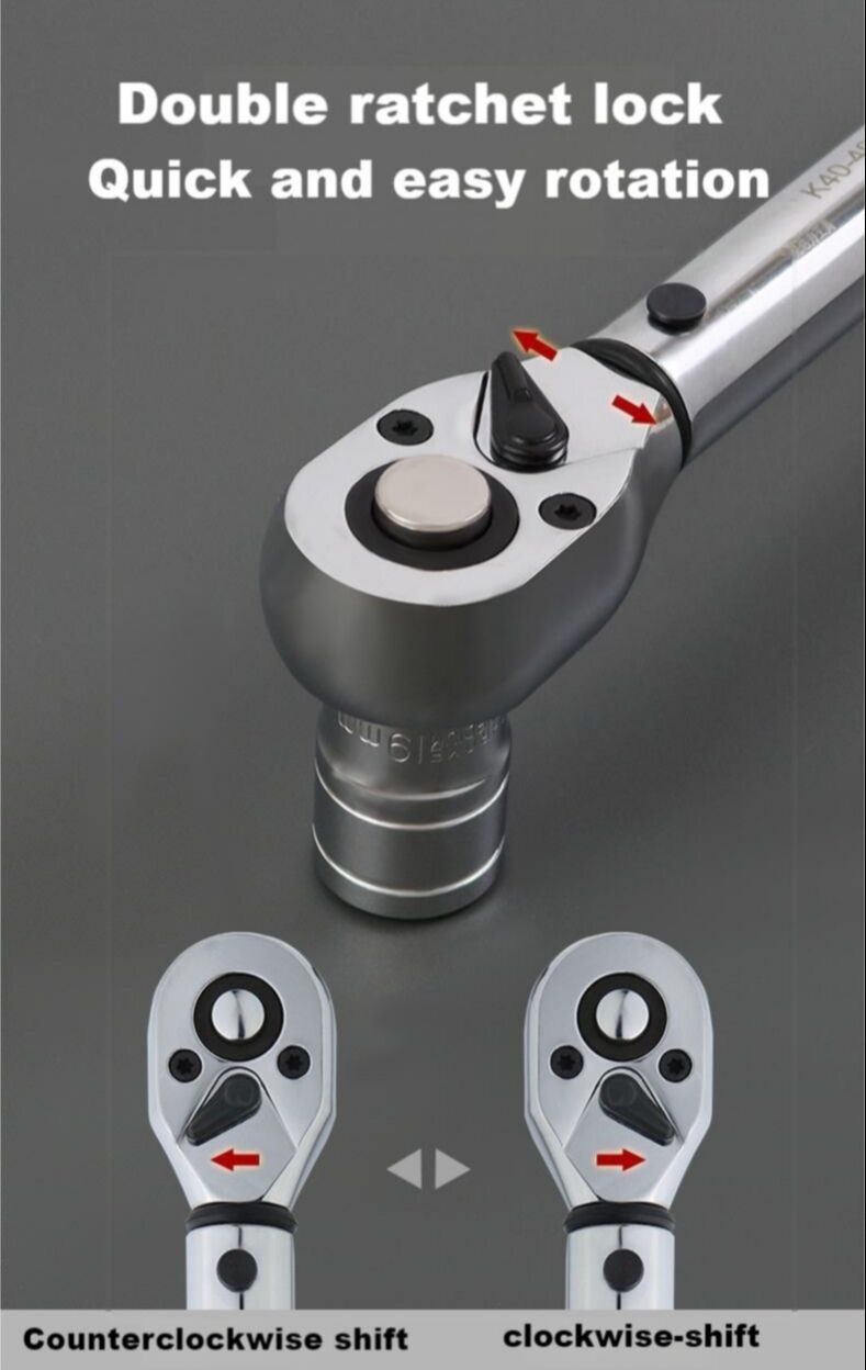Torque Car Part 3/4inch Heavy Duty 100-600n.m Torque Wrench Car Repair Set Tool Sets ...