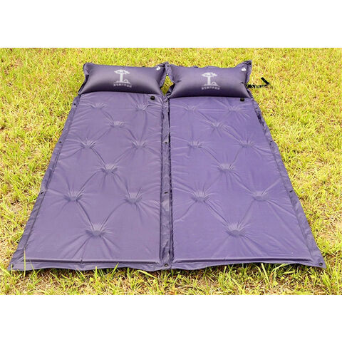 Lit Gonflable sans Pompe Matelas Pneumatique pour Camping en Plein Air