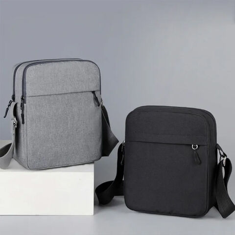 Bolsa de Ombro Transversal Unisexo Casual Simples para Viagens ao Ar Livre, Telemóvel, Negócios, Grande Capacidade, Bolsa Impermeável