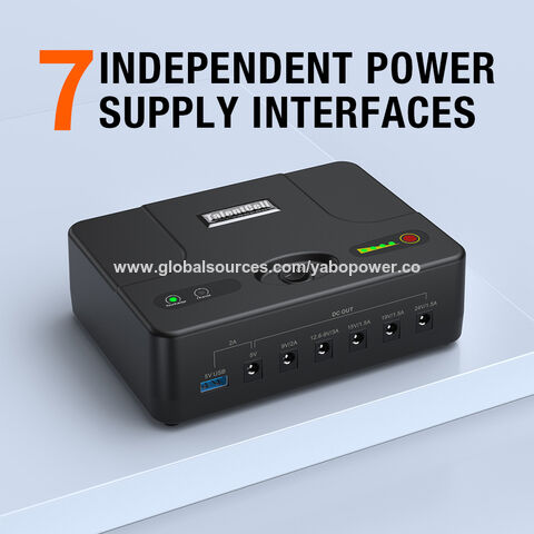 Mini UPS Intelligent au Lithium YABO avec Écran OLED - Surveillance en Temps Réel pour Racks de Serveurs et Enregistreurs de Données
