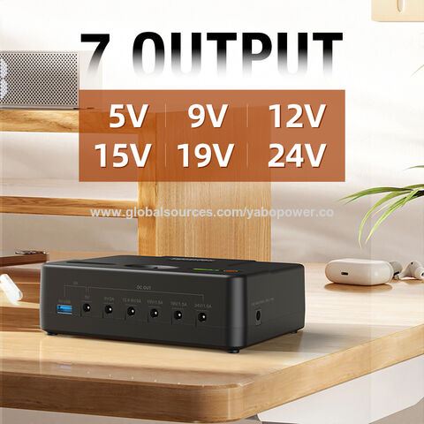 Mini UPS Intelligent au Lithium YABO avec Écran OLED - Surveillance en Temps Réel pour Racks de Serveurs et Enregistreurs de Données