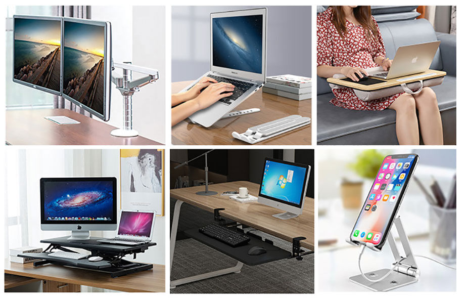 Multifunction Monitorriser Computer Desktop Shelf Aluminium Laptop ...