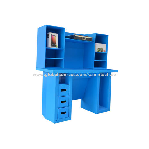 Mobiliario escolar, muebles de cartón, estantería para niños, exhibidor corrugado para niños