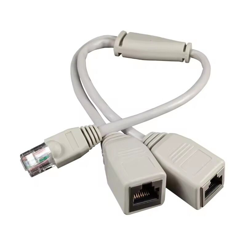 Rj45 1 Male To 2 Female Connector Ethernet Extension Cable Splitter ...
