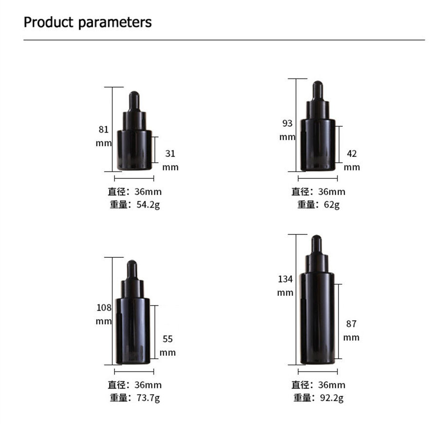 Custom Empty Cylindrical Glass Dropper Bottle Essential Oil Bottles custom-empty-cylindrical-glass-dropper-bottle-essential-oil-bottles