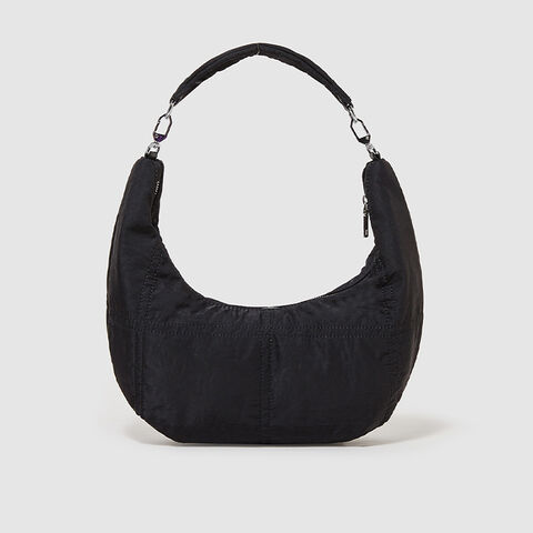 Fornecedor de fábrica Logotipo personalizado da moda em forma de lua Bolsa de ombro de lona de algodão Bolsa hobo Bolsa tiracolo de lona