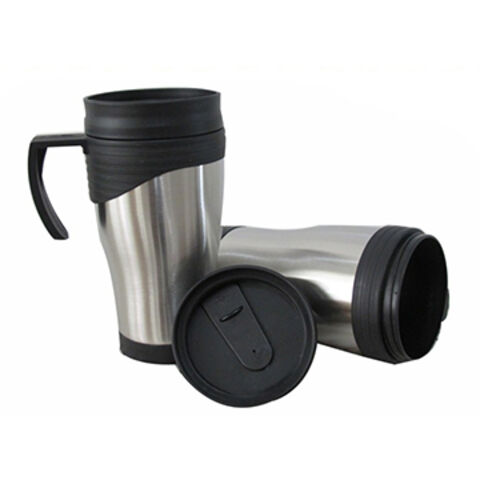 14oz Sport-Kaffeebecher aus Kunststoff mit Henkel