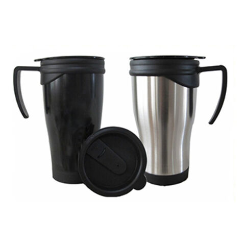 14oz Sport-Kaffeebecher aus Kunststoff mit Henkel