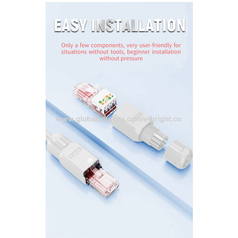 Connecteur CAT6A UTP RJ45, fiche sans outil