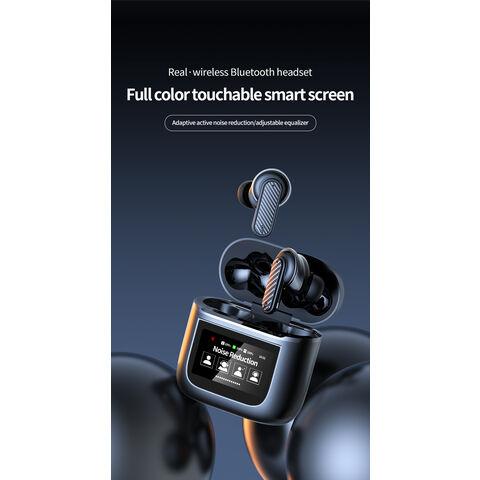 YW05 Bluetooth Drahtlose Kopfhörer Smart LCD Touchscreen Kopfhörer Sport Ohrhörer ANC Eingebautes Mikrofon Wasserdicht Gaming V8