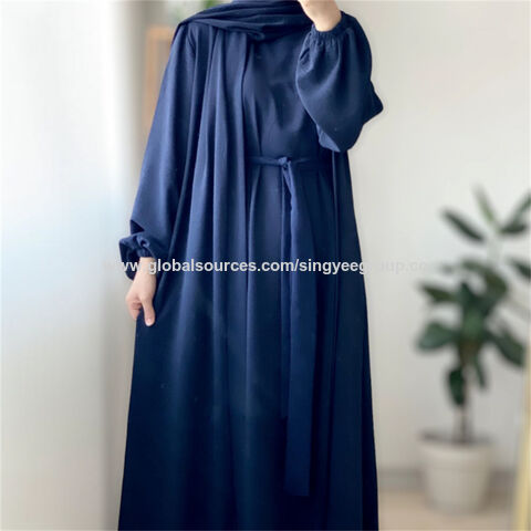 Abaya 2024 Turquía Dubái Color Sólido Conjunto de dos piezas - Venta al por mayor Abayas de Turquía