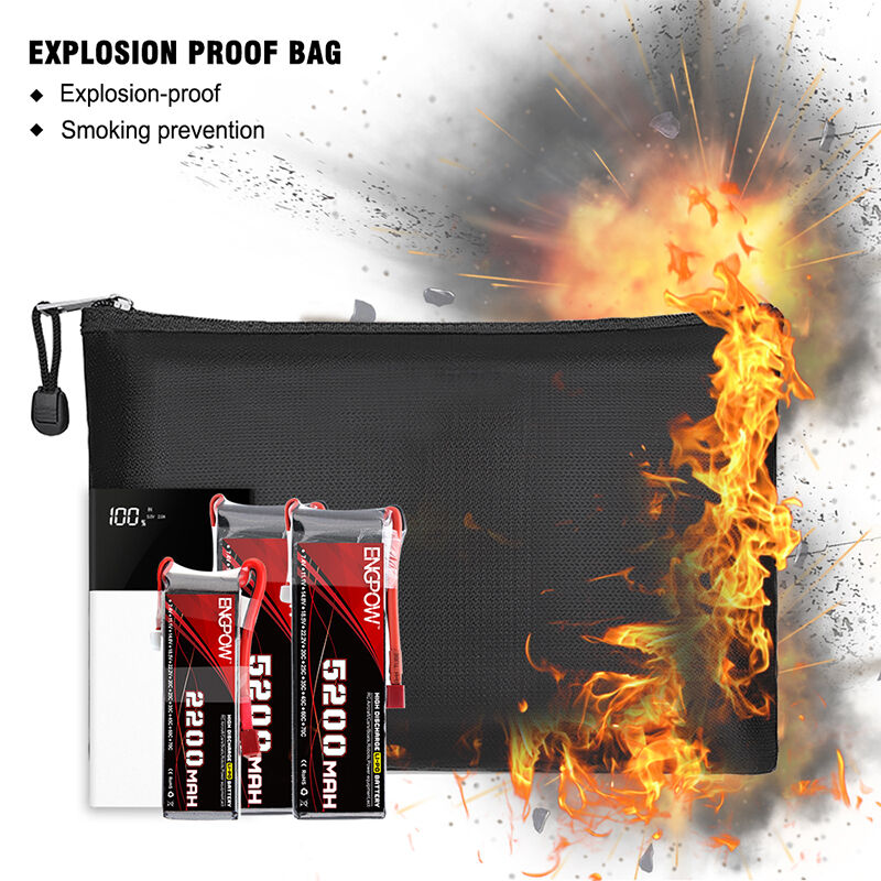 Fireproof Document Bag Waterproof Money Bags Fire Safe Storage Pouch ...