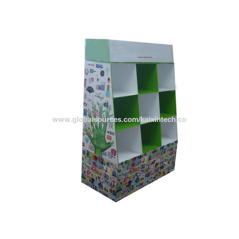 Lagerboxen, Vitrine, kundenspezifisches Display aus Karton, Verkaufsregal, Mehrzweck-Displayregal mit Gittern