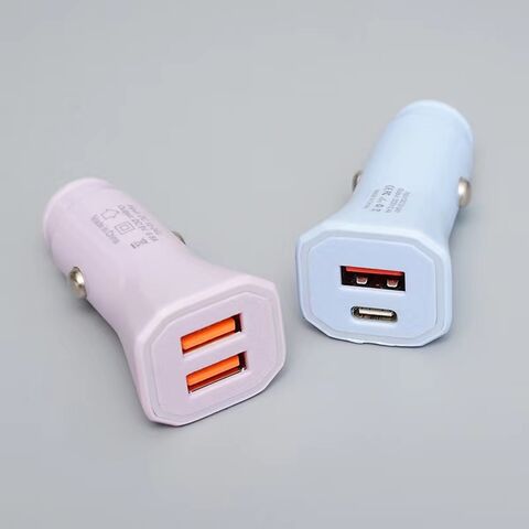 45W A+C Autoladegerät für Mobiltelefone USB-C Autoladegeräte Einzel USB A Einzel USB C PD Schnellladegerät Autoladegeräte 2024 OEM ODM