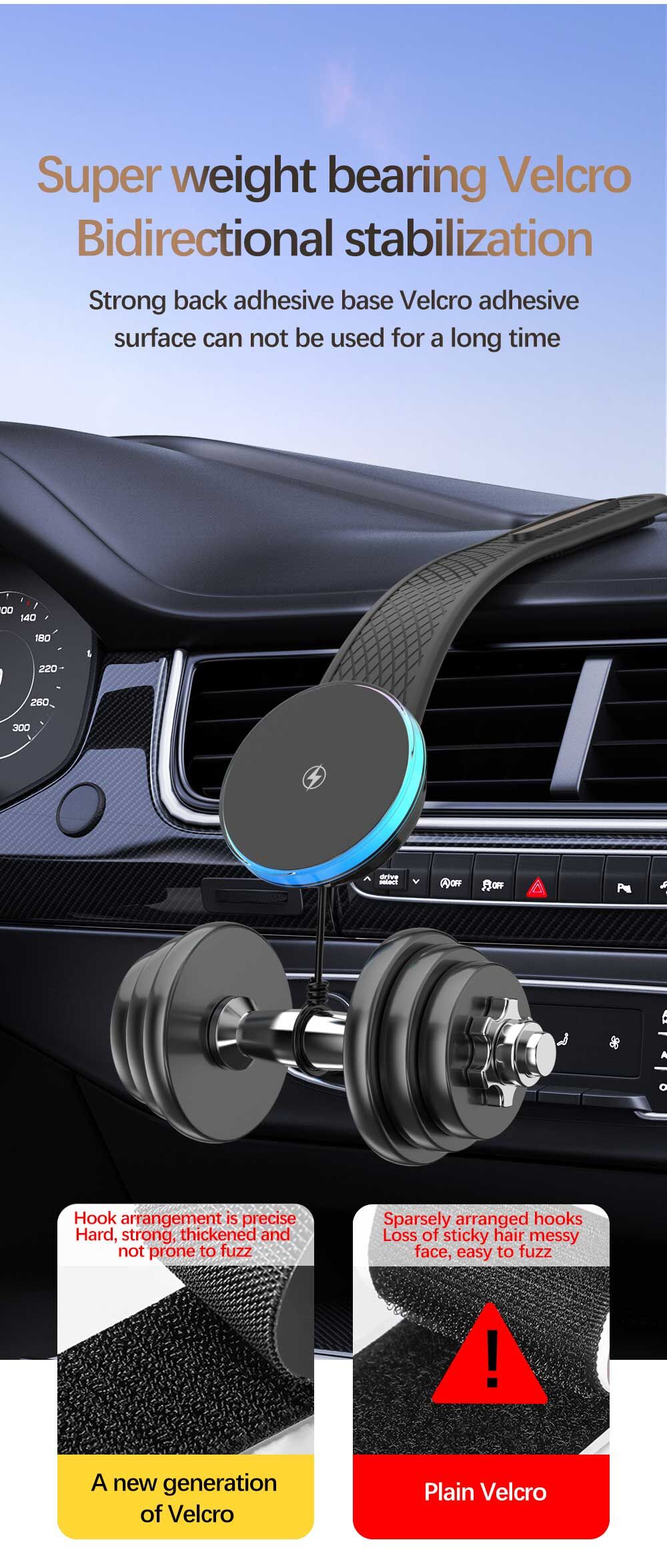 Wireless Charging 15w Magnetic Car Mount Wireless Mobile Phone Charger ...
