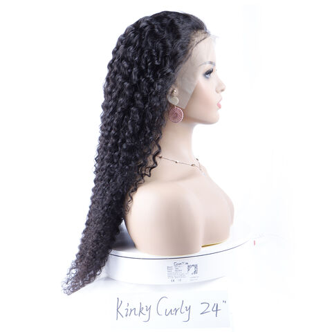 Kinky curly human hair lace wigs best sale